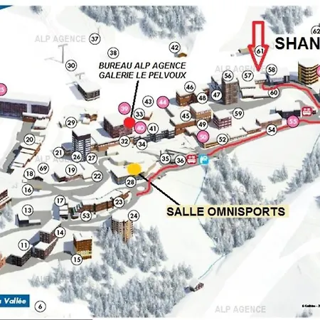 Le Shangrilla - 2 Pieces 5 Pers - Le Shangrila - 025sh- Plagne Centre Mae-5774 Apartment La Plagne